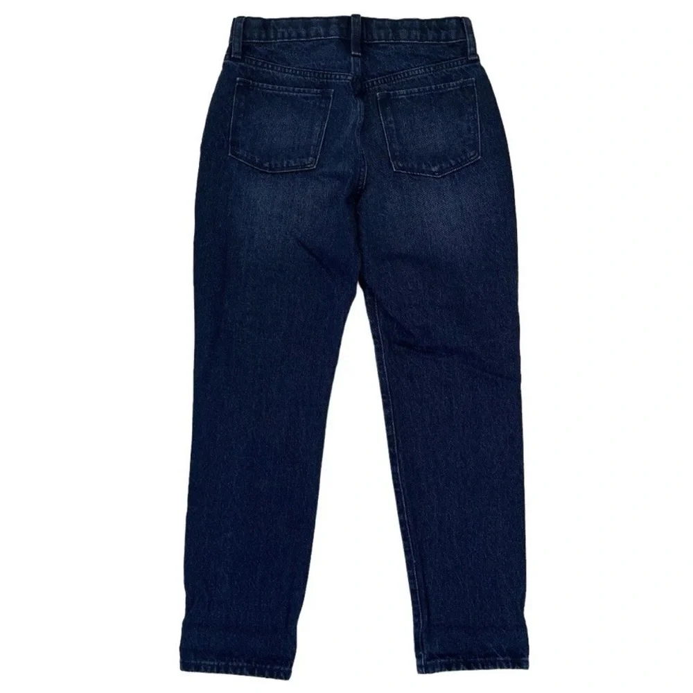 Old Navy Girls 14 OG Straight Jeans High Rise Dark Blue Adjustable Waist